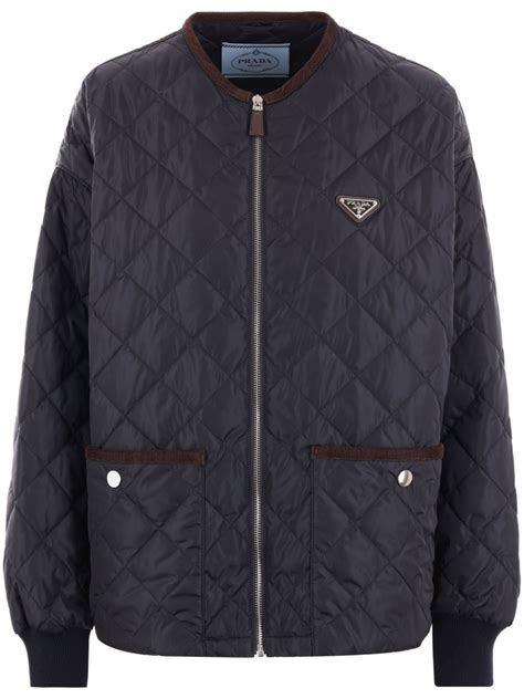 prada damen mantel|Prada quilted light vest.